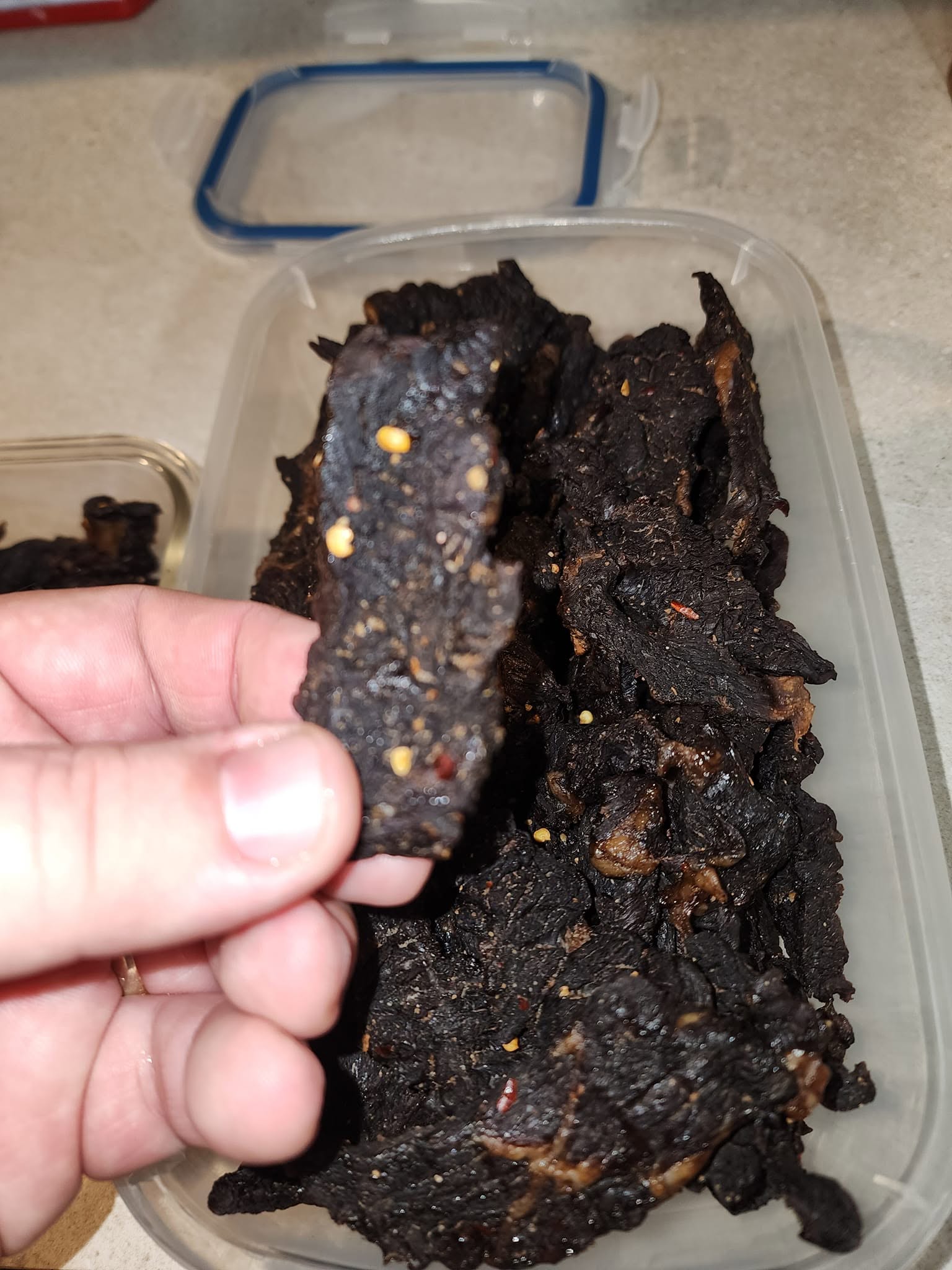 Homemade beef teriyaki jerky
